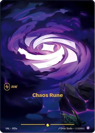 Chaos Rune (Alternate Art) (R05a) - Unleashed Foil - Trinity Hobby