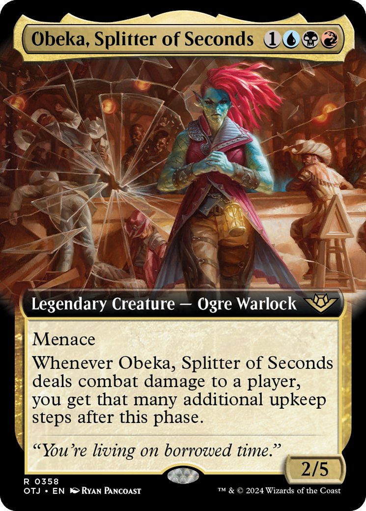 Obeka, Splitter of Seconds (Extended Art) [Outlaws of Thunder Junction] - Trinity Hobby