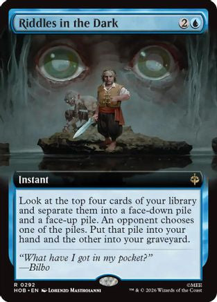 Riddles in the Dark (Extended Artt)  [Foil]  (HOB-292) - [The Hobbit] - Trinity Hobby
