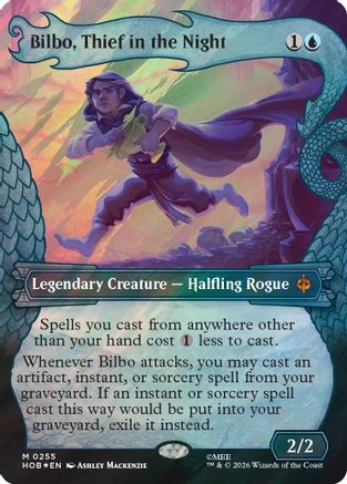 Bilbo, Thief in the Night (Showcase) (Surge Foil)  [Foil]  (HOB-255) - [The Hobbit] - Trinity Hobby