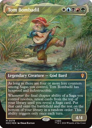 Tom Bombadil (Borderless) (Surge Foil)  [Foil]  (HOB-078) - [The Hobbit]