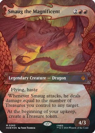 Smaug the Magnificent (Showcase) (Surge Foil)  [Foil]  (HOB-265) - [The Hobbit]