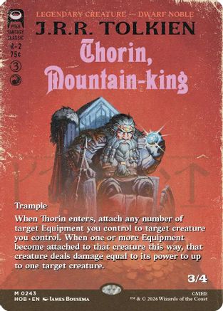 Thorin, Mountain-king (Borderless)  [Foil]  (HOB-243) - [The Hobbit]