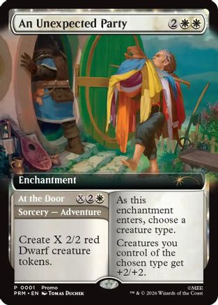 An Unexpected Party (Extended Art)  [Foil]  (PRM-001) - [Promo Pack: The Hobbit]