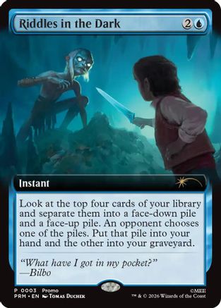Riddles in the Dark (Extended Art)  [Foil]  (PRM-003) - [Promo Pack: The Hobbit]