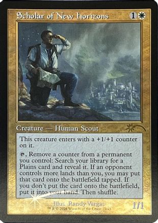 Scholar of New Horizons (Retro Frame)  [Foil]  (SLD-7143) - [Secret Lair Drop Series]