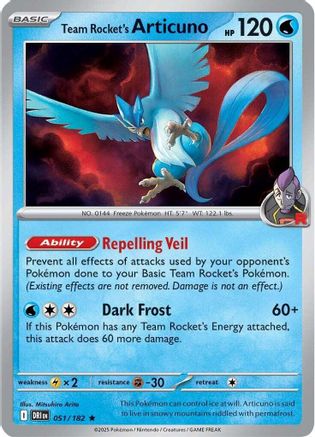 Team Rocket's Articuno (Non-Holo) - (051/182) [Deck Exclusives] - Trinity Hobby