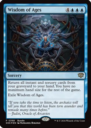 Wisdom of Ages (SOS Bundle)  [Foil]  (UMP-368) - [Unique and Miscellaneous Promos]