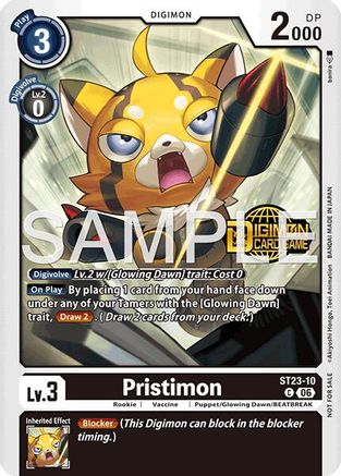 Pristimon (Welcome Tamers Pack Vol.2) (ST23-10) - [Starter Deck 23: Beatbreak Release Event Cards] Foil