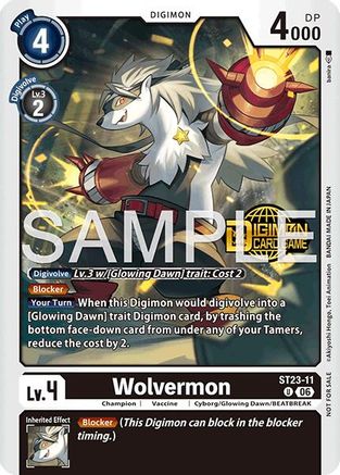 Wolvermon (Welcome Tamers Pack Vol.2) (ST23-11) - [Starter Deck 23: Beatbreak Release Event Cards] Foil