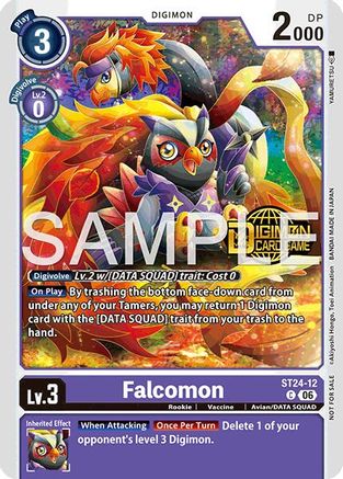 Falcomon (Welcome Tamers Pack Vol.2) (ST24-12) - [Starter Deck 24: Data Squad Release Event Cards] Foil