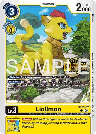 Liollmon (Welcome Tamers Pack Vol.2) (ST23-02) - [Starter Deck 23: Beatbreak Release Event Cards] Foil