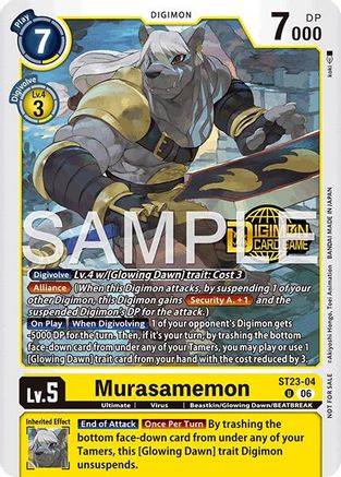 Murasamemon (Welcome Tamers Pack Vol.2) (ST23-04) - [Starter Deck 23: Beatbreak Release Event Cards] Foil