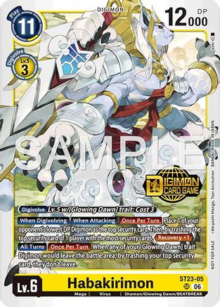 Habakirimon (Welcome Tamers Pack Vol.2) (ST23-05) - [Starter Deck 23: Beatbreak Release Event Cards] Foil