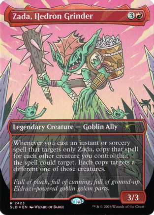 Zada, Hedron Grinder (Display Commander) - Thick Stock  [Foil]  (SLD-2423) - [Secret Lair Drop Series]