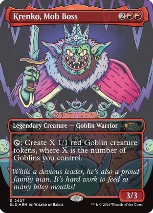 Krenko, Mob Boss  [Foil]  (SLD-2407) - [Secret Lair Drop Series]