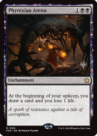 Phyrexian Arena  (PPSOS-180) - [Promo Pack: Secrets of Strixhaven]