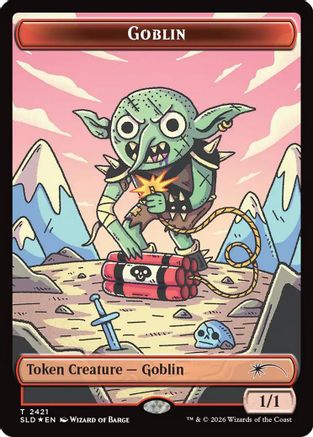 Goblin Token (2421)  [Foil]  (SLD-2421) - [Secret Lair Drop Series]
