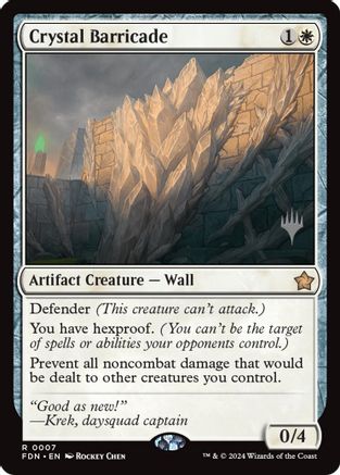Crystal Barricade  (PPSOS-007) - [Promo Pack: Secrets of Strixhaven]