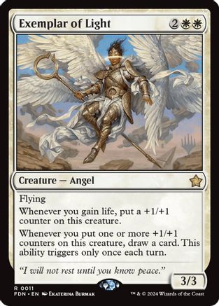 Exemplar of Light  [Foil]  (PPSOS-011) - [Promo Pack: Secrets of Strixhaven] - Trinity Hobby