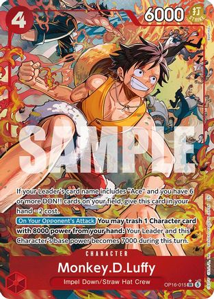 Monkey.D.Luffy (Alternate Art) (OP16-015) - [The Time of Battle] Foil