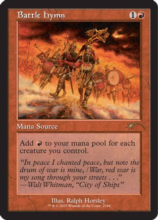 Battle Hymn  [Foil]  (SLD-2346) - [Secret Lair Drop Series]