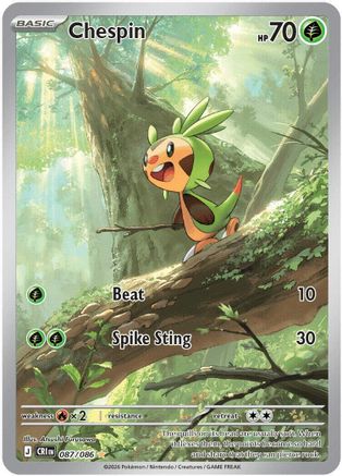 Chespin - (087/086) Holofoil [ME04 Chaos Rising]