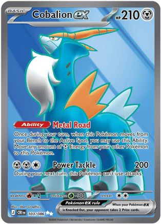 Cobalion ex - (103/086) Holofoil [ME04 Chaos Rising]