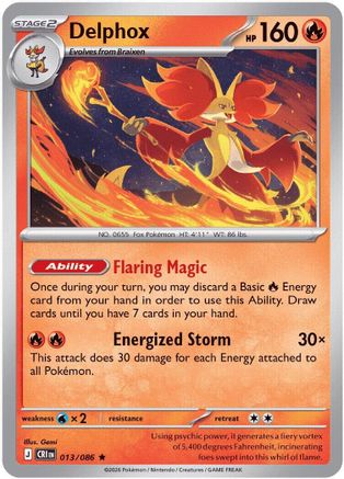 Delphox - (013/null) Holofoil [ME04 Chaos Rising]