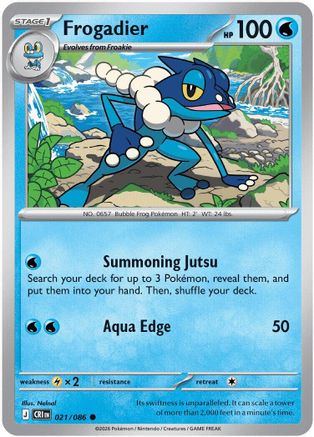 Frogadier - (021/086) Reverse Holofoil [ME04 Chaos Rising]