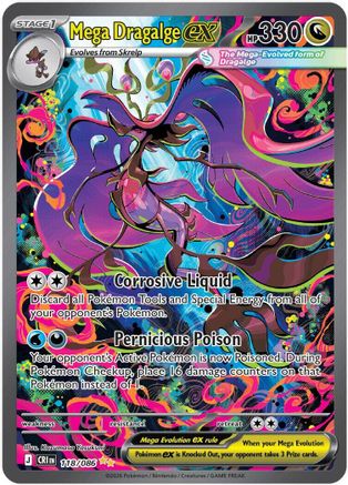 Mega Dragalge ex - (118/086) Holofoil [ME04 Chaos Rising]