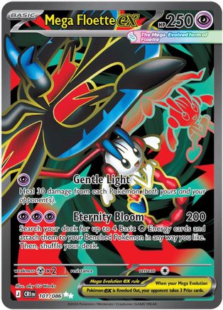 Mega Floette ex - (101/086) Holofoil [ME04 Chaos Rising]