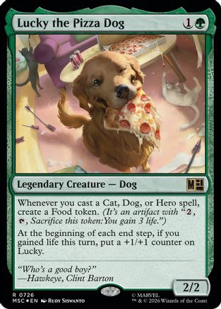 Lucky the Pizza Dog  [Foil]  (MSC-726) - [Commander: Marvel Super Heroes] - Trinity Hobby
