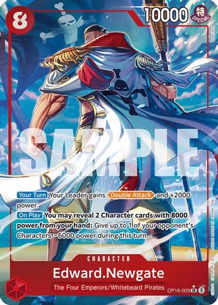 Edward.Newgate (Alternate Art) (OP16-003) - [The Time of Battle] Foil