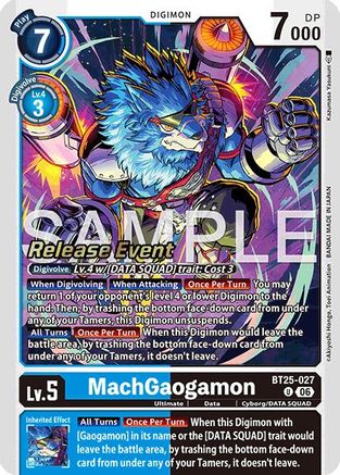MachGaogamon (BT25-027) - [Dual Revolution Release Event Cards] Foil