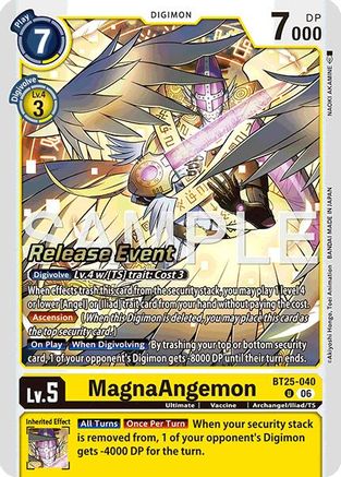 MagnaAngemon (BT25-040) - [Dual Revolution Release Event Cards] Foil
