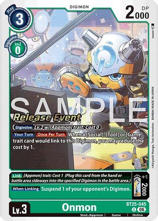 Onmon (BT25-045) - [Dual Revolution Release Event Cards] Foil