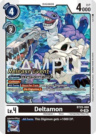 Deltamon (BT25-068) - [Dual Revolution Release Event Cards] Foil