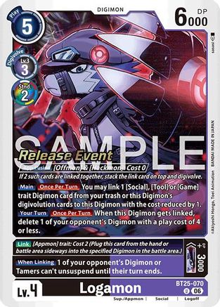Logamon (BT25-070) - [Dual Revolution Release Event Cards] Foil