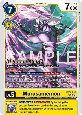 Murasamemon (BT25-041) - [Dual Revolution Release Event Cards] Foil