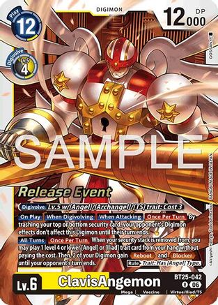 ClavisAngemon (BT25-042) - [Dual Revolution Release Event Cards] Foil