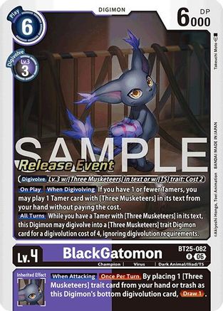 BlackGatomon (BT25-082) - [Dual Revolution Release Event Cards] Foil