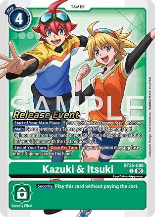 Kazuki & Itsuki (BT25-089) - [Dual Revolution Release Event Cards] Foil