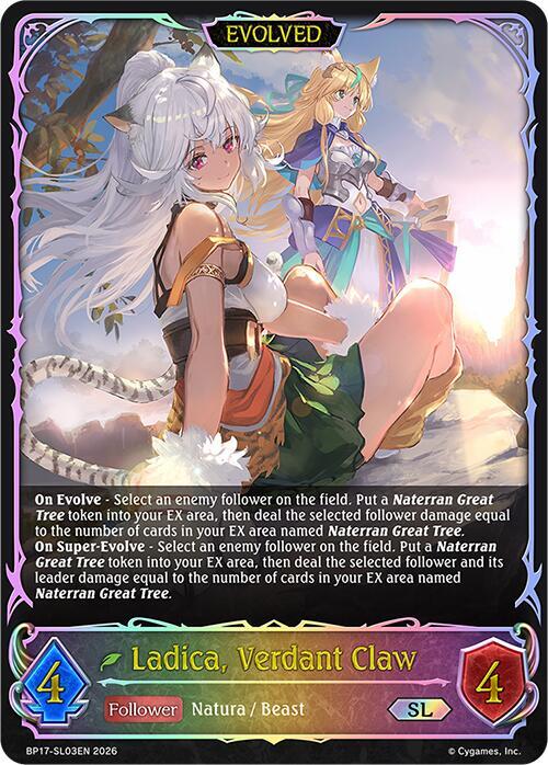 Ladica, Verdant Claw (Evolved) (SL) - BP17: Convergent Destinies (BP17-SL03EN)