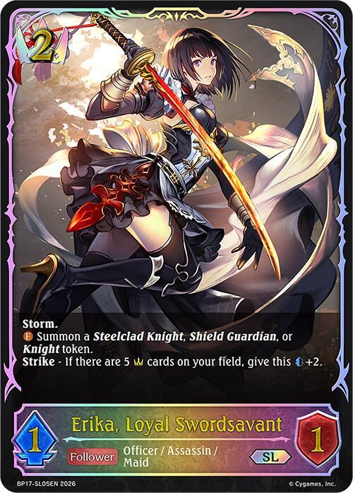 Erika, Loyal Swordsavant (SL) - BP17: Convergent Destinies (BP17-SL05EN)