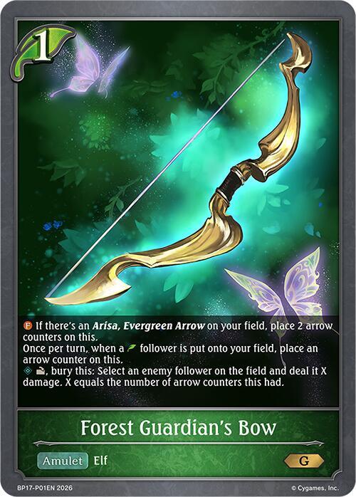 Forest Guardian's Bow - P01EN (Foil) - BP17: Convergent Destinies (BP17-P01EN)