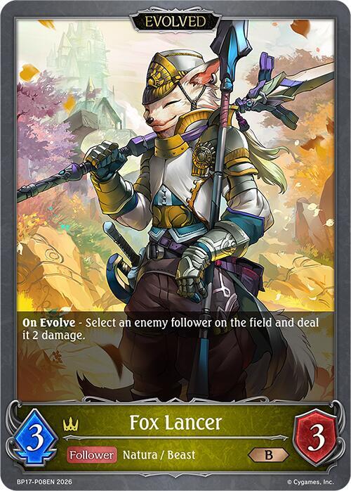 Fox Lancer (Evolved) - P08EN (Foil) - BP17: Convergent Destinies (BP17-P08EN)