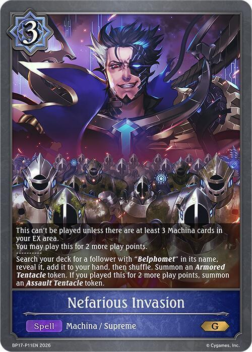 Nefarious Invasion - P11EN (Foil) - BP17: Convergent Destinies (BP17-P11EN)
