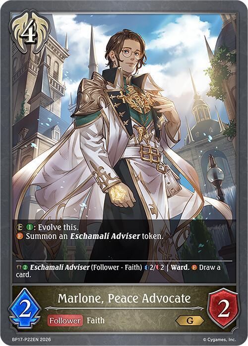 Marlone, Peace Advocate - P22EN (Foil) - BP17: Convergent Destinies (BP17-P22EN)