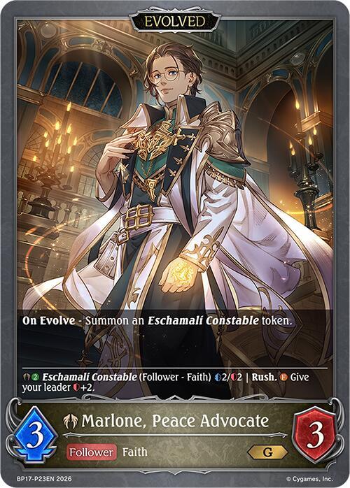 Marlone, Peace Advocate (Evolved) - P23EN (Foil) - BP17: Convergent Destinies (BP17-P23EN)